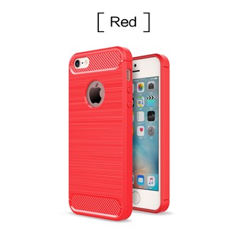 Bästa vinnare plast & silikon skal till iPhone 5/5S/SE - Röd