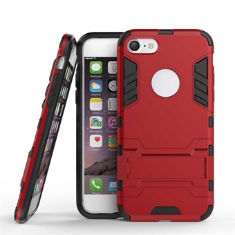 TPU och plastöverdrag för iPhone 7 / iPhone 8 - Röd