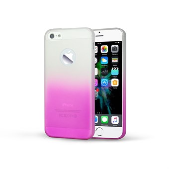 Graduate color system silikonskal till iPhone 5 / iPhone 5S / iPhone SE 2013 - Magenta