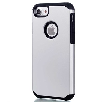 Enkelt plast- / silikonskydd för iPhone 7 / iPhone 8 - Silver