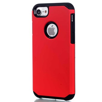 Enkelt plast/silikon skal till iPhone 7 / iPhone 8 - Röd