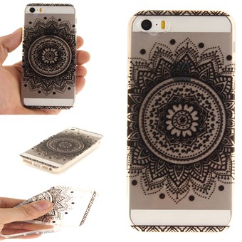 Modern art silikonskal till iPhone 5 / iPhone 5S / iPhone SE 2013 - Henna