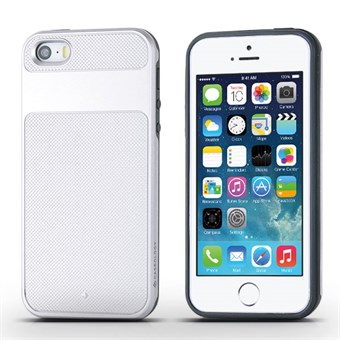 Caseology plast och silikon skal till iPhone 5 / iPhone 5S / iPhone SE 2013 - Silver