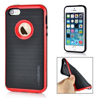 Motomo Smart silikonskal till iPhone 5 / iPhone 5S / iPhone SE 2013 - Röd