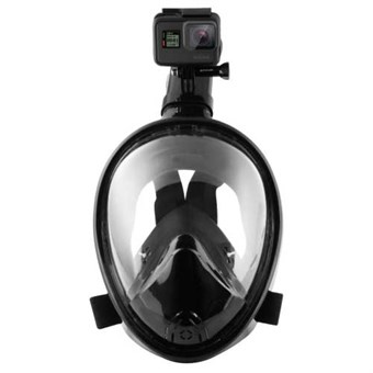 Puluz® Full Dry Snorkel Mask för GoPro L/XL - Svart