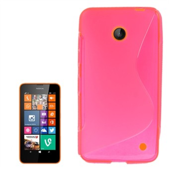 S-Line silikonskydd - Nokia 630 (rosa)