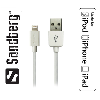 Lightning USB-kabel för iPhone / iPad - Från Sandberg