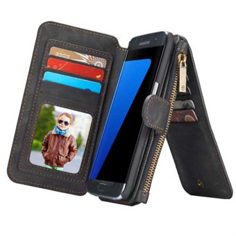 CaseMe Flip Wallet för Samsung Galaxy S7 Edge - Svart