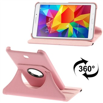 360 roterande läderfodral för Tab 4 7.0 (rosa)