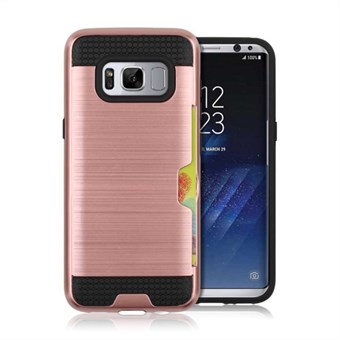 Coolt glidskydd i TPU och plast för Samsung Galaxy S8 - Pink Gold