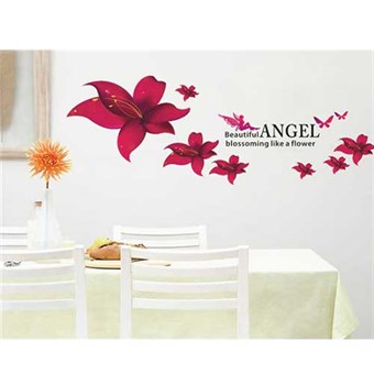 TipTop väggklistermärken 45x60cm AY Angel Flower Print