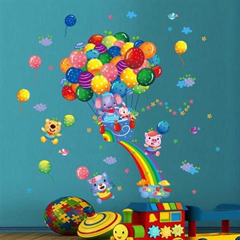 TipTop Wallstickers färgglada ballonger mönster