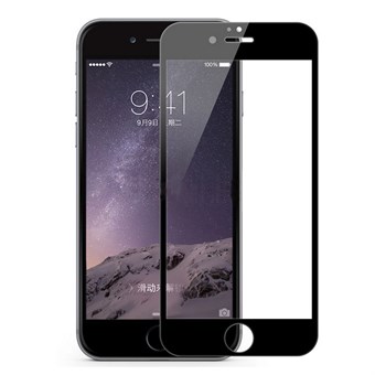 Anti-explosion iPhone 7 / iPhone 8 / iPhone SE Heltäckande härdat glas med svart kant