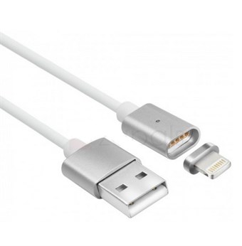 Magnetisk Lightning till USB-kabel för iPhone - Silver
