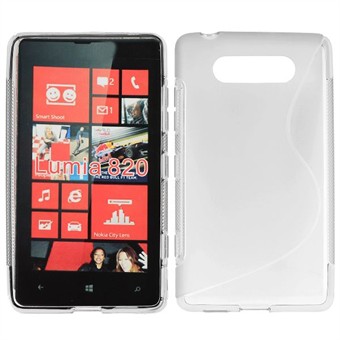 S-Line silikonskydd - Lumia 820 (Transparent)