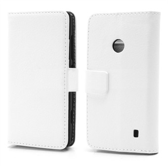 Praktisk plånbok - Lumia 520/525 (vit)