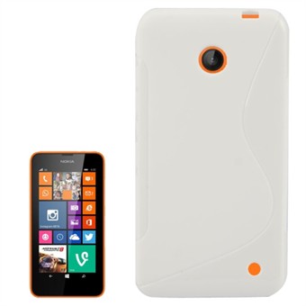 S-Line silikonskydd - Nokia 630 (vit)