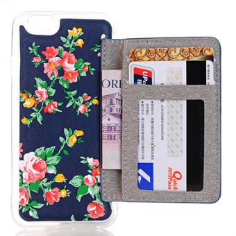 Blommor Pauw Cover för iPhone 7 / iPhone 8 - Blå sommarblommor