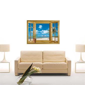 Väggklistermärken - Fuskfönster