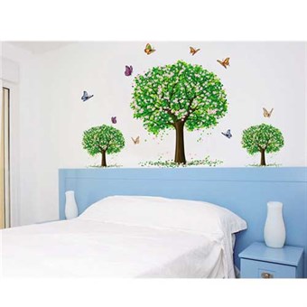 TipTop Wallstickers Butterfly and Green Tree
