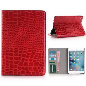 Snake Skin Cover för iPad Mini 4 - Röd