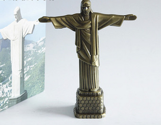 Jesus - Kristus Frälsaren - Rio de Janeiro Brasilien - 18,5 cm - Dekorativ figur