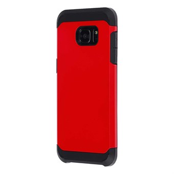 Hårt fodral silikon/plast Samsung Galaxy S7 Edge röd