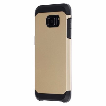 Hårt fodral silikon/plast Samsung Galaxy S7 Edge guld
