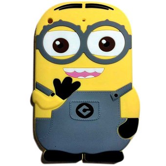3D iPad Mini 1/2/3 Minion silikonskal (grå)