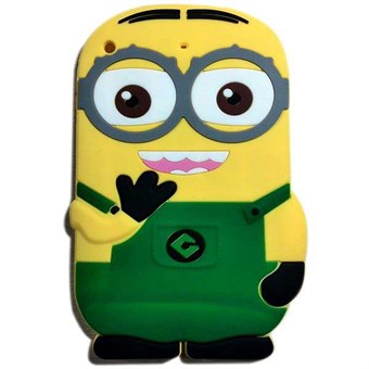 3D iPad Mini 1/2/3 Minion silikonskal (grön)