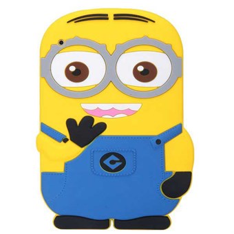3D iPad Mini 1/2/3 Minion silikonskal (babyblå)