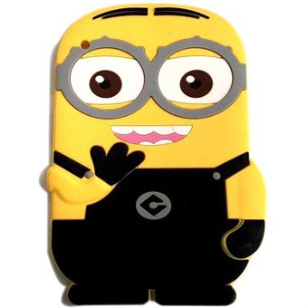 3D iPad Mini 1/2/3 Minion silikonskal (svart)