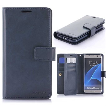 Multi Mercy läderfodral M. Kreditkort Galaxy S7 Edge marinblå