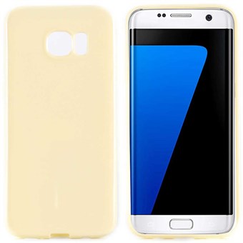 Klassiskt silikonskydd Galaxy S7 (ljusgul)