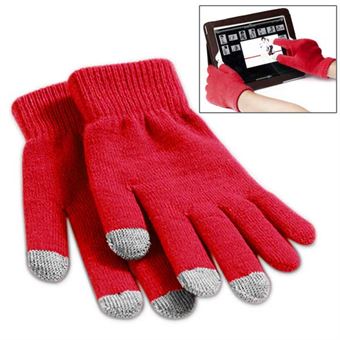 3 Finger Touch Glove - Röd
