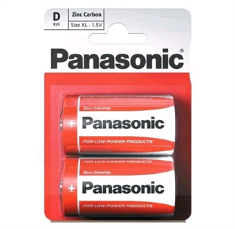 Panasonic Special Power D Batterier - 2 st