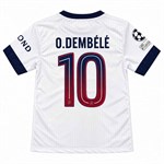 Ousmane Dembele Nr. 10 fotbollsset för barn – tröja och shorts – storlek 116–122 cm, 6–7 år