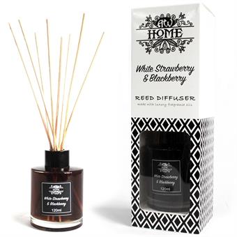LuXury Reed Diffuser - Doftpinnar - Vit jordgubb och björnbär - 120 ml