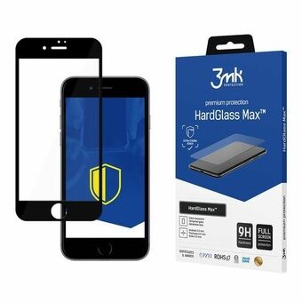 3MK HardGlass Max iPhone 7 svart black, FullScreen Glass