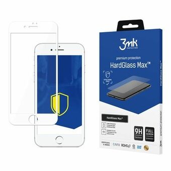 3MK HardGlass Max iPhone 7 Plus vit vit, helskärmsglas