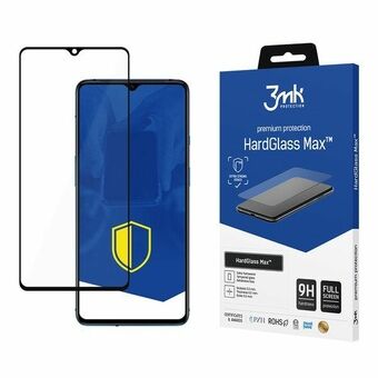 3MK HardGlass Max OnePlus 7T svart / svart, helskärmsglas