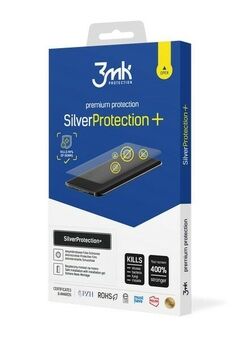 3MK Silver Protect+ iPhone 12 Mini 5,4" Folia Antimikrobiell installerad våt