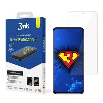 3MK Silver Protect+ är en antibakteriell folie för Xiaomi POCO X3 som monteras våt.