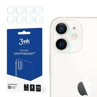 3MK Lens Skydd iPhone 12 Linsbeskydd 4-Pack