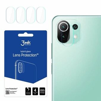 3MK Lens Protect Xiaomi Mi 11 Lite 5G Kameralinsskydd 4 st.