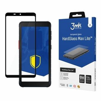 3MK HardGlass Max Lite är ett svart skyddsglas för Sam G525 Xcover 5.