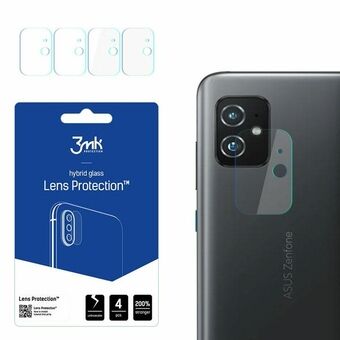3MK Lens Protect Asus Zenfone 8 Kameralinsskydd 4 st