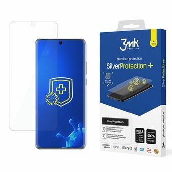 3MK Silver Protect+ Huawei P50 Pro 5G Folie med mikrobiellt skydd, appliceras på vått underlag.