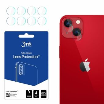 3MK Lens Protect för iPhone 13 är ett skydd för kamerans objektiv, med fyra stycken i förpackningen.