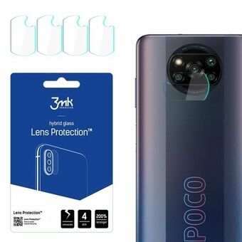 3MK Lens Protect Xiaomi POCO X3 Pro Skydd för kameraobjektiv 4 stycken